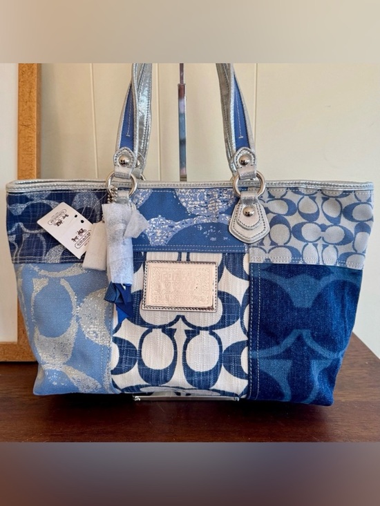 Coach Handbags - Coach Poppy Denim Patchwork Tote 2010 Style 16926